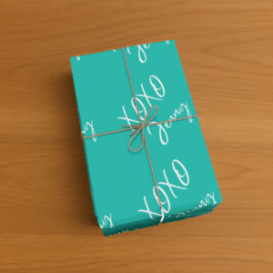 Custom XOXO Gift Wrapping Paper Box