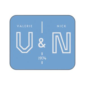 Personalized Championship Waterproof Back Couples Blanket · Baby Blue
